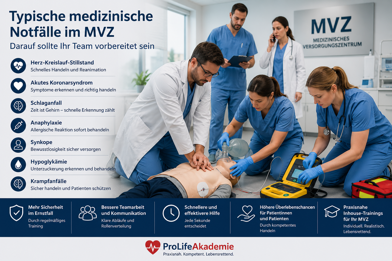 Typische medizinische Notfälle im MVZ – Darauf sollte Ihr Team vorbereitet sein