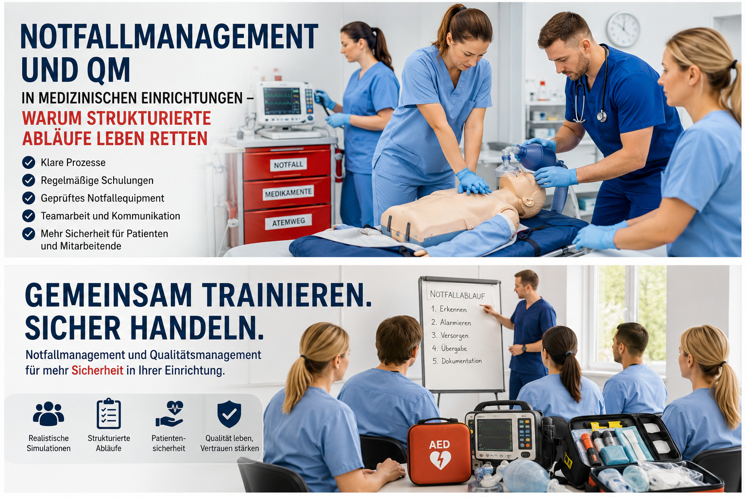 Notfallmanagement und Qualitätsmanagement (QM) in medizinischen Einrichtungen – warum strukturierte Abläufe Leben retten