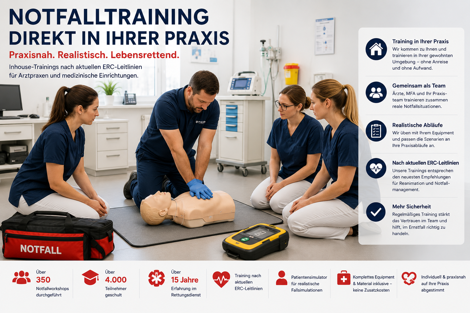 Warum Inhouse-Notfalltrainings besonders effektiv sind